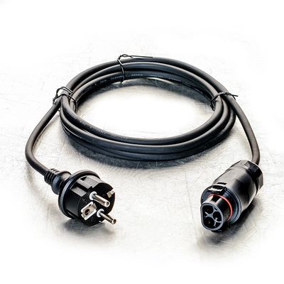 LY BC01 Euro Power Plug Ac Корд адаптера питания для балкона Солнечная система H07rn-f 2.5*3c Eu 0,75mm 1mm 2 ядро резиновый провод
