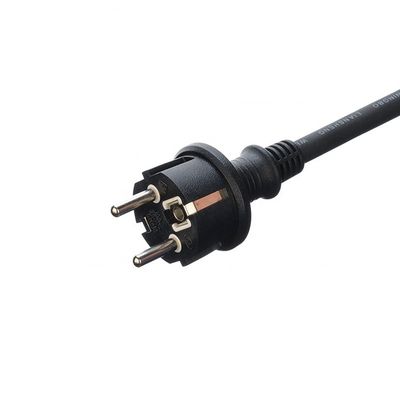 Сертификат DIN VDE 0620/EN 50075 1990 Изолированный каучуковый кабель Euro 16A 3 Pin Plug H07rn