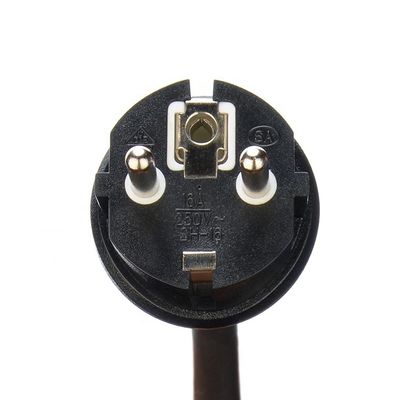 Сертификат DIN VDE 0620/EN 50075 1990 Изолированный каучуковый кабель Euro 16A 3 Pin Plug H07rn
