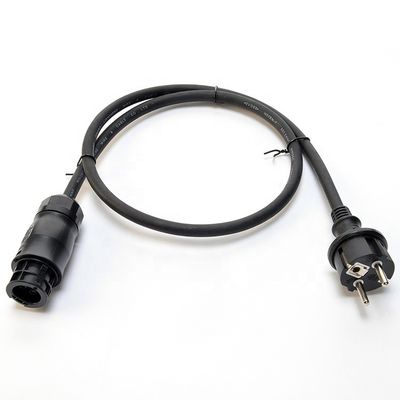 Сертификат DIN VDE 0620/EN 50075 1990 Изолированный каучуковый кабель Euro 16A 3 Pin Plug H07rn