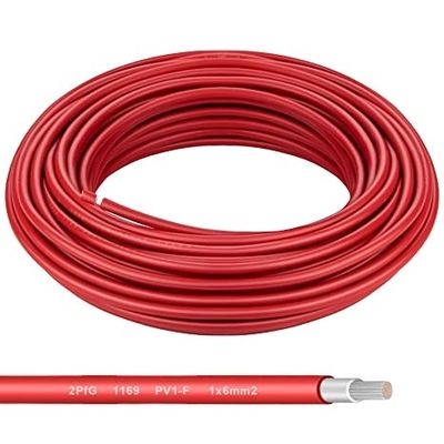 EN60754-1/EN60754-2 Tested Tuv Approval Solar Panel Pv Cable Wire Red/black 4mm2 500m for EN60754-1/EN60754-2 Testing