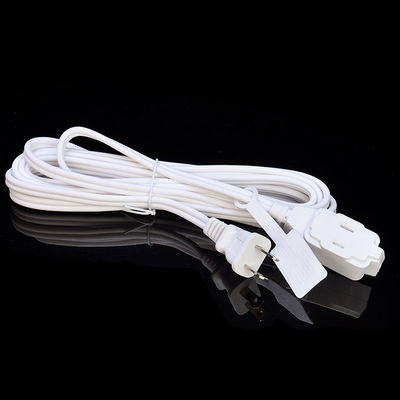 125V Copper Conductor Power Cord Nema 1-15p to Nema 5-15r Extension for Home Appliance and Computer Needs