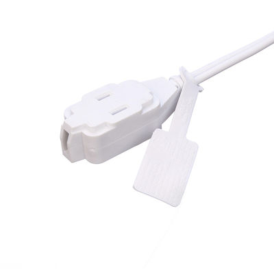 125V Copper Conductor Power Cord Nema 1-15p to Nema 5-15r Extension for Home Appliance and Computer Needs