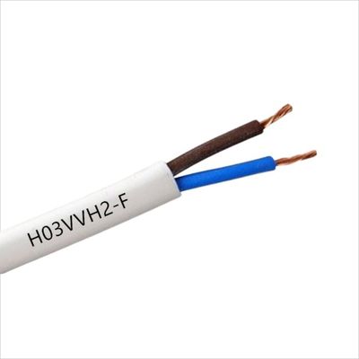 0.5mm2/0.75mm2 J03vvh2 f Электрические провода с многоядерными кабельными ядрами и медным проводником изолирующего кабеля из ПВХ
