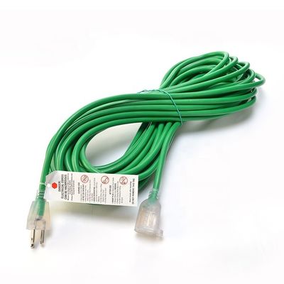 3X8/10/12/14/16AWG Нормированное напряжение 125V NEMA Женщина Light End ETL Сертифицированный американский 3-ядерный расширительный шнур Внешний медный электрокабель