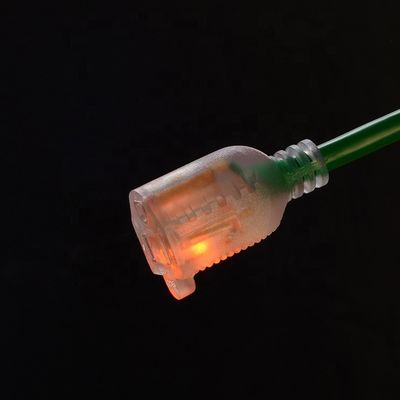 3X8/10/12/14/16AWG Нормированное напряжение 125V NEMA Женщина Light End ETL Сертифицированный американский 3-ядерный расширительный шнур Внешний медный электрокабель