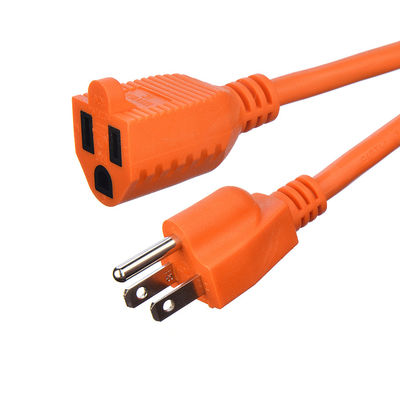 100FT ETL SJTW 14/3 Electrical Orange Extension Cord Single Plug NEMA 5-15P до NEMA 5-15R с индивидуальной длиной