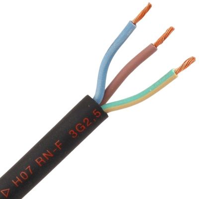 Низкое напряжение H07rn F3g 0,75mm2 1,5mm2 2,5mm2 Медные изделия Электрические провода для промышленных применений