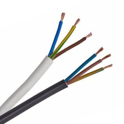 300/500V H05VV F 3G0.75mm2 3 ядра натянутые голые медные заземленные провода ПВХ изоляционный электрический кабель для строительных проектов