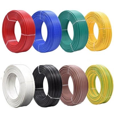 VDE SNI KC H07V-U Одноплотное твердое ядро электрический провода 0,75/1/1.5/2/2.5/4/6mm2 Чистая медь многостандартные кабели питание и провода